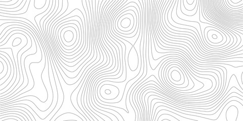 Topographic map pattern background vector. Abstract  line contour mountain terrain map background. Vintage outdoors style wallpaper.