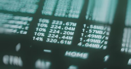 Progress and speed of data being transferred - Powered by Adobe