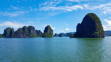 Limestone Karsts in Ha Long Bay