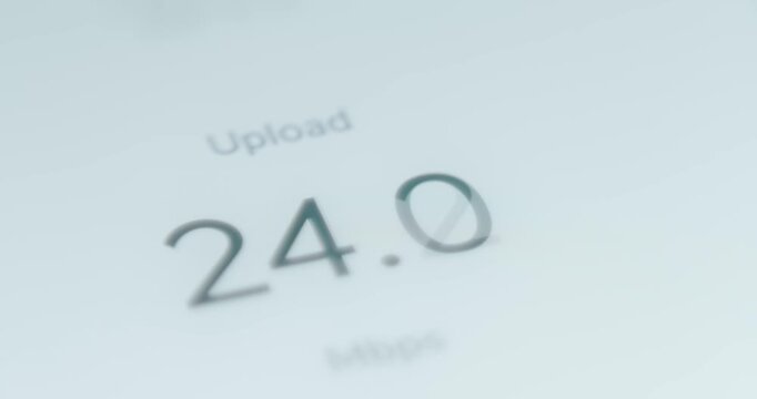 Upload speed test in progress