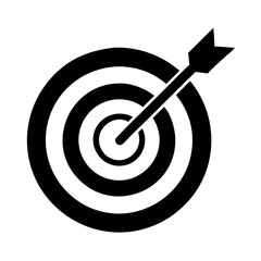 target and arrow vector icon
