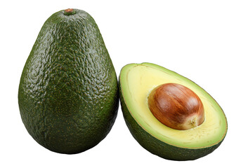 Ripe Avocado with Seed - Healthy Tropical Fruit in High Resolution