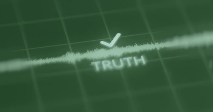 Lie detector evaluates the recorded information as Truth