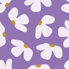 Amazing seamless floral pattern with bright colorful small flowers