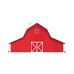 Red Barn Illustration Graphic Design