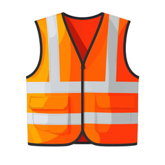 Orange Safety Vest Illustration