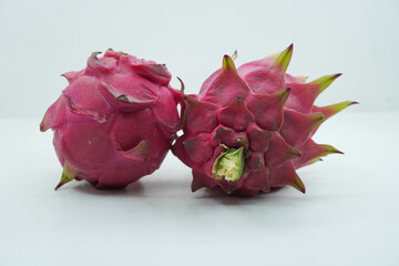 Pitaya or Dragon Fruit isolate on the white background
