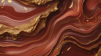Fiery Red Marble with Bold Lava-Like Streaks