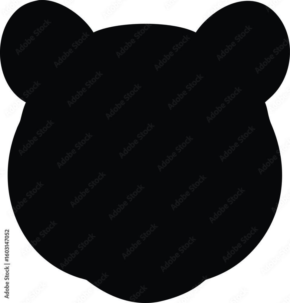 Poster a single black filled silhouette vector icon of a common object isolated on transparent background
