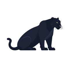 Obraz premium Black Panther Pixel Art Illustration