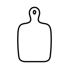 Kitchen board vector icon. Serving Board illustration sign. Meat board symbol or logo.