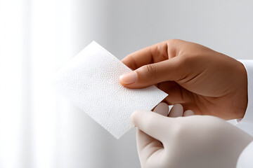 allergy testing, allergy skin test in a clinical setting, informative medical portrayal