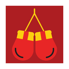 Red yellow gloves