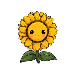 Sunflower Clipart, Vector Logo, Icon