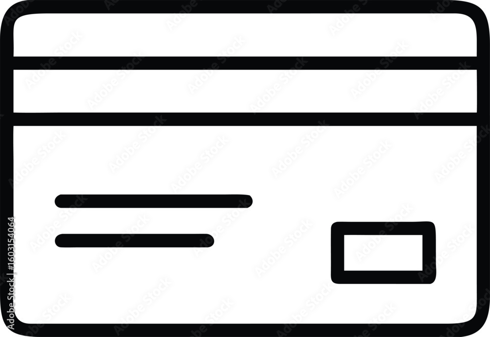 Poster simple black outline vector icon of a horizontal element isolated on transparent background