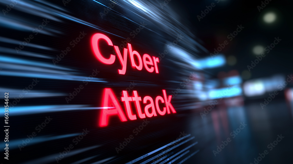 Poster an abstract, close-up view of a digital screen displaying a prominent red 