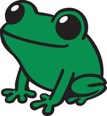  American green  frog vector art