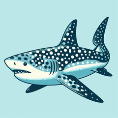spotted shark illustration 