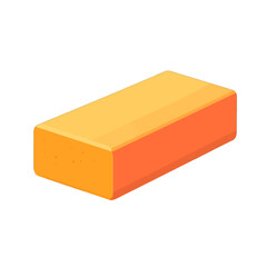 Simple Orange And Yellow Block Illustration