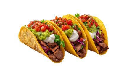 Savory Steak Tacos with Guacamole and Red Cabbage