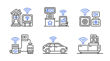 Connected Home and Smart Technology Concept Demonstrating Wireless System Operation and Modern Convenience