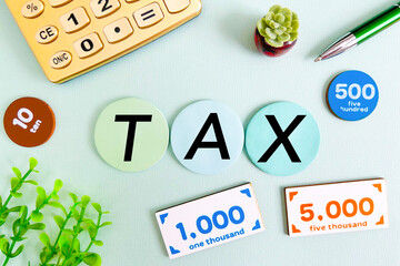 税金の文字素材