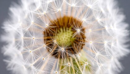 Fototapeta premium Close-up of a dandelion seed head (2)