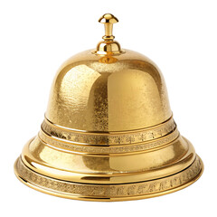Luxury Gold Bell Service Bell Reception Bell Hotel Bell Isolated On Transparent Background
