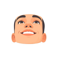 Happy Person Portrait Illustration