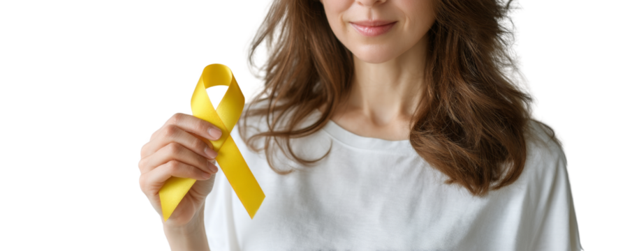 Awareness campaign individual image studio close-up support for important causes