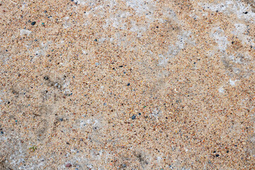 This image showcases a close up view of a pile of sand located on a beach