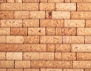 Obraz premium Cork stoppers arranged in rows