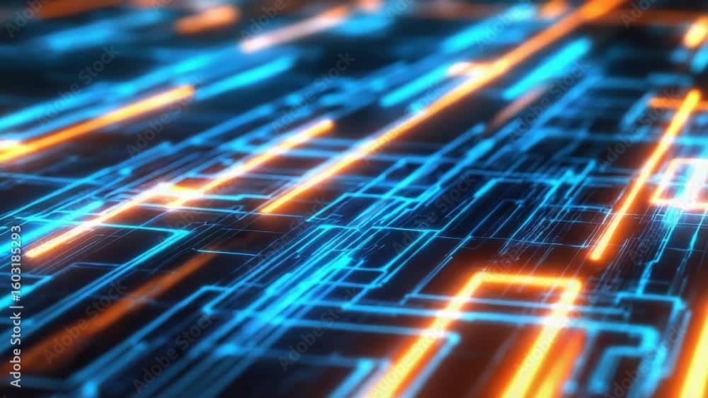 Aufkleber high-quality image of a computer circuit board details