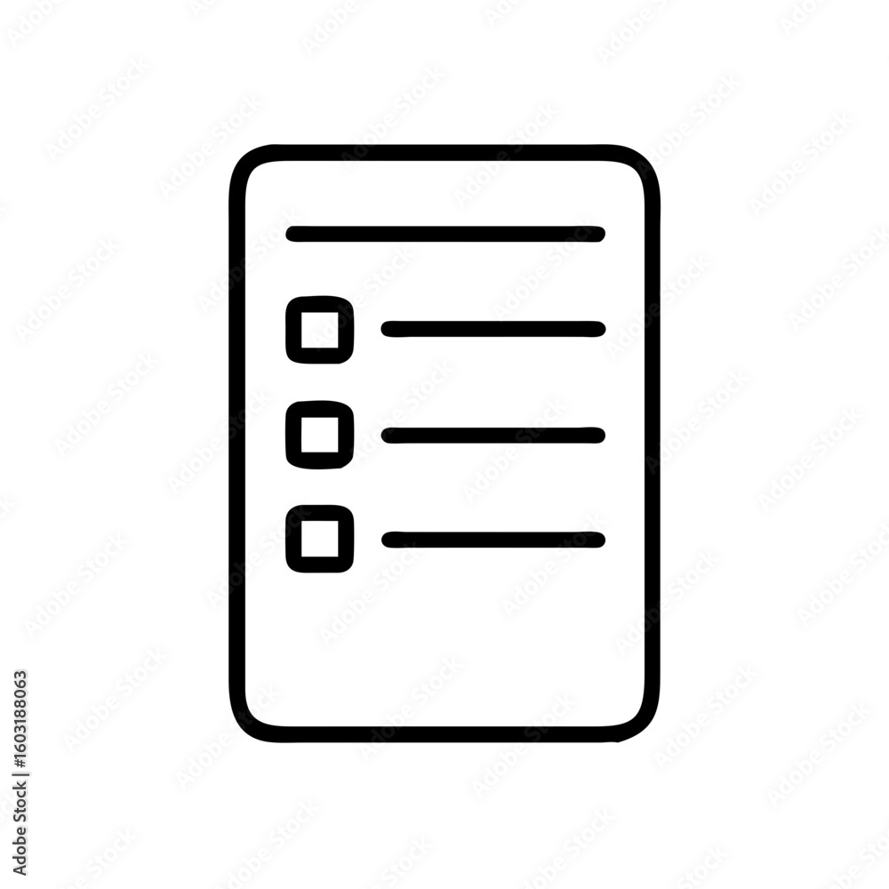 Aufkleber checklist task list to do list icon vector illustration graphic