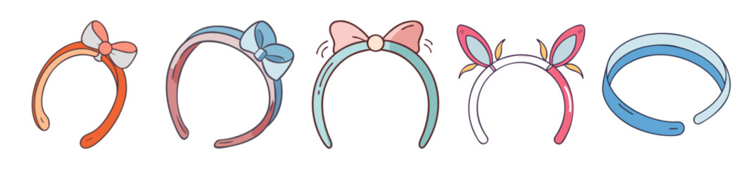 Adorable Headbands Set – Bows, Ears & Girly Accessories