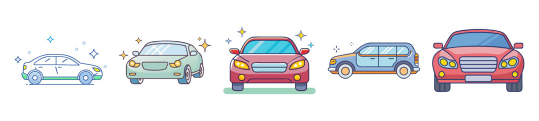 Shiny Modern Cars Collection – Clean and Polished Vehicles

