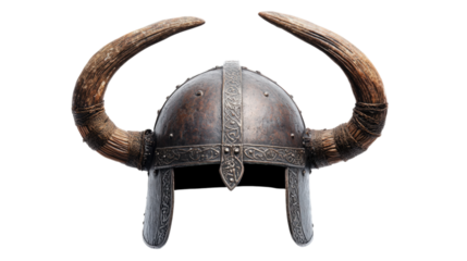 Viking Helmet with Horns Ancient Warrior Headgear