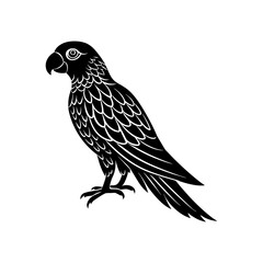 Obraz premium silhouette of a parrot vector art