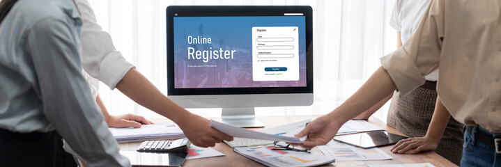 Online registration form for brisk form filling on the internet website