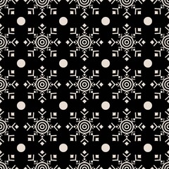 cute snowflakes black and white seamless background graphic design print