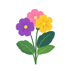 Colorful Flower Bouquet Illustration
