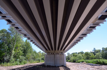 Railway Bridge under Construction over the Dunajec River – Line 104, Poland