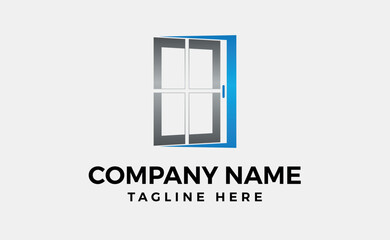 Open window isolated on green background