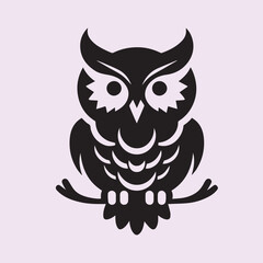 Fototapeta premium owl on white background vector