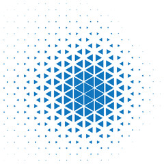 Triange cloud vector illustration in white