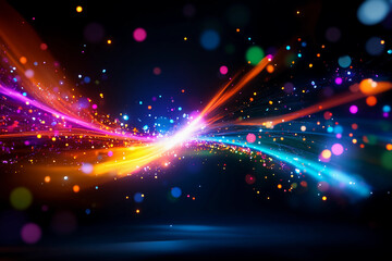 Shockwaves of light rippling outward from invisible impacts creating dynamic energy waves and radiant glowing patterns in motion