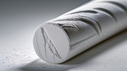 Textured Side of a Chalk Stick with Powder Residue background