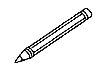 Simple Hand Drawn Pencil Icon In Doodle Style