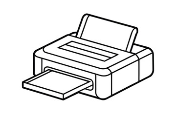 Printer Icon In Vector Outline No Text