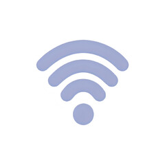 Periwinkle Wireless Signal Icon: A Simple, Elegant Design